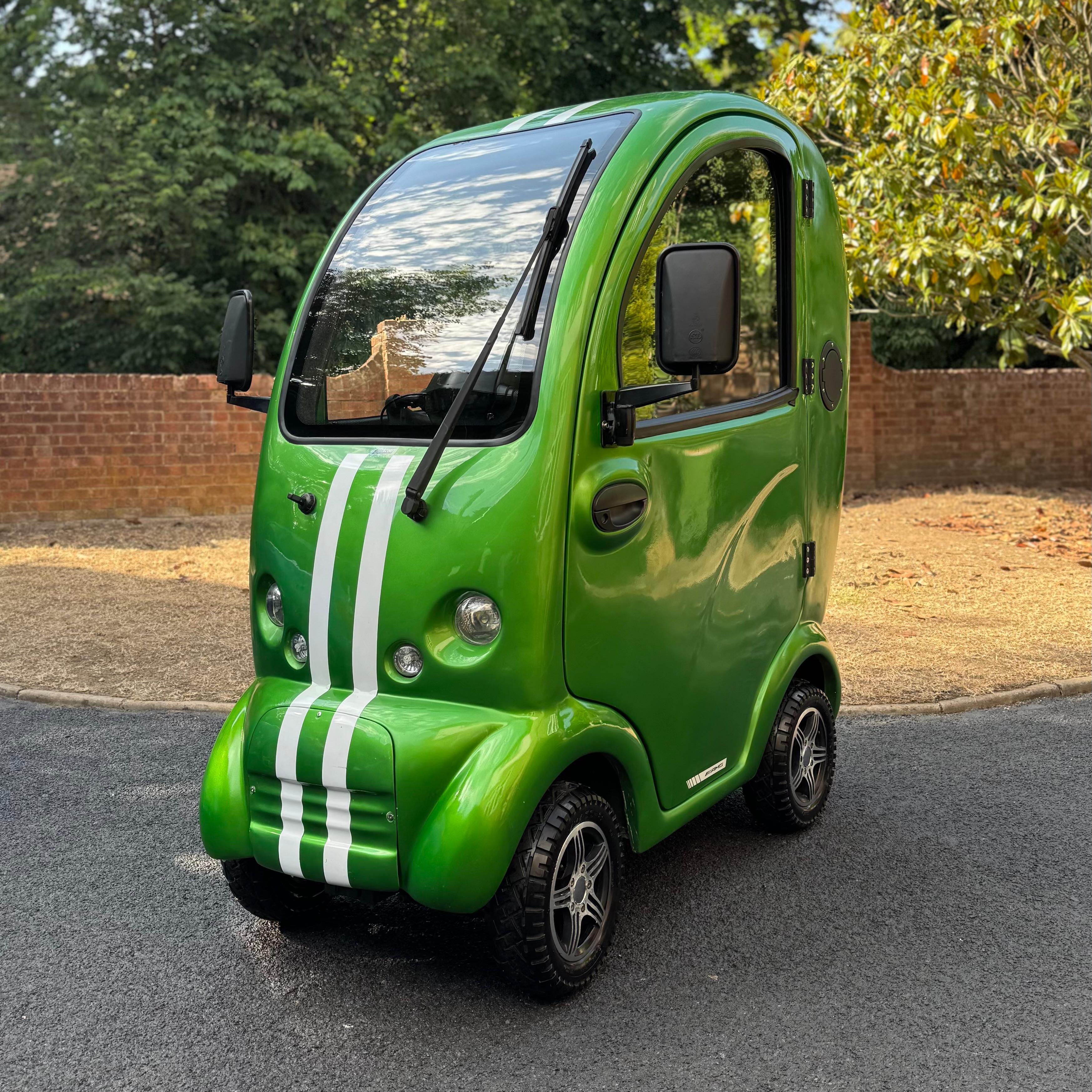Scooterpac Cabin Car Mobility Scooter, MK2 Plus, Limited Edition, AMG Green