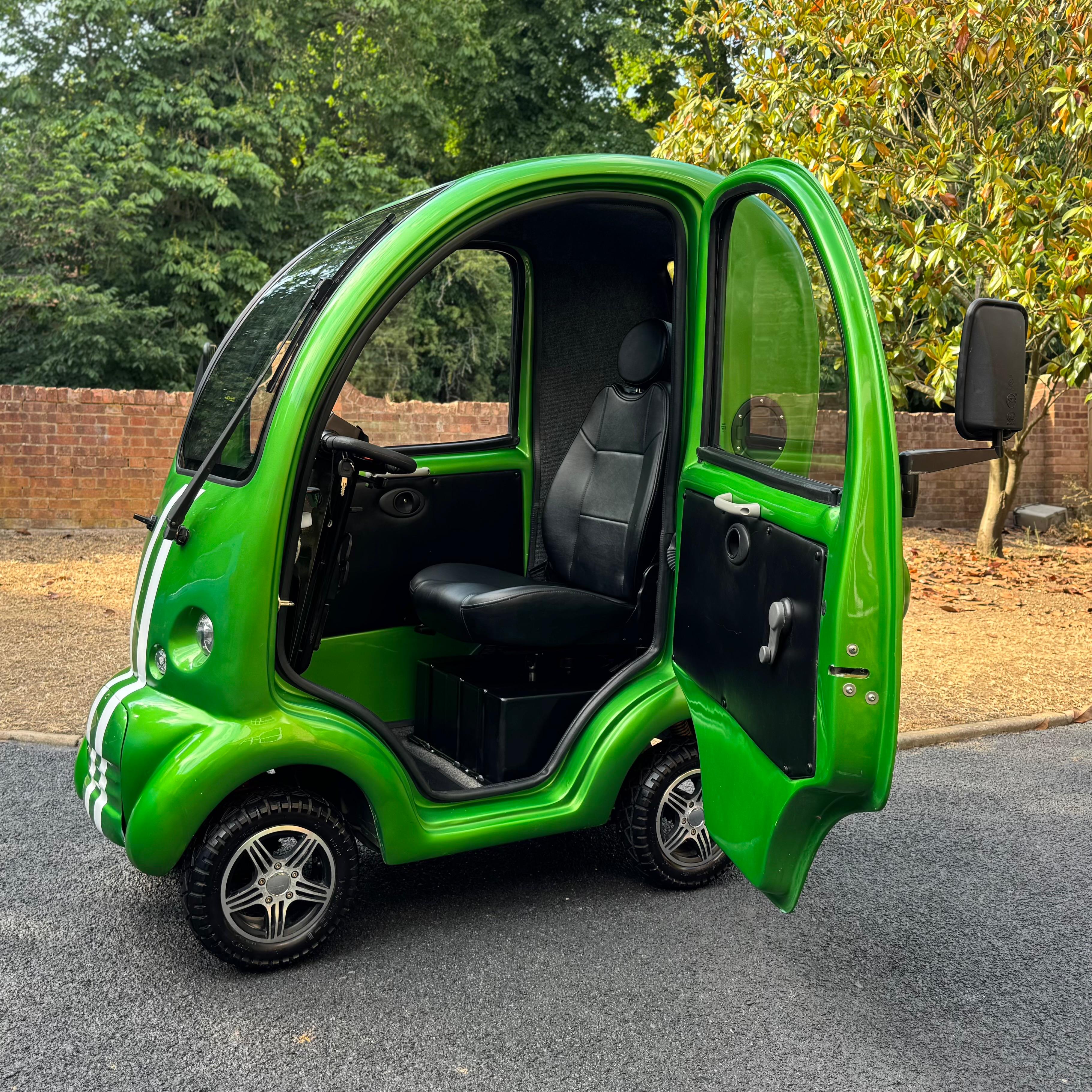 Scooterpac Cabin Car Mobility Scooter, MK2 Plus, Limited Edition, AMG Green